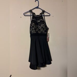 Emerald Sundae Black Lace Mini Dress
